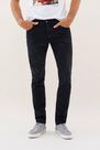 Salsa Jeans - Black Slender slim carrot jeans with light wear Salsa Jeans - Black Slender slim carrot jeans with light wear