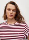 Mango - dark red 100% recycled cotton t-shirt, Women Mango - dark red 100% recycled cotton t-shirt, Women