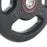 DOMYOS - 5 Kg Rubber Weight Disc with Handles 28mm - 5kg, Black DOMYOS - 5 Kg Rubber Weight Disc with Handles 28mm - 5kg, Black