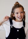 Mango - medium blue Buttons corduroy pinafore dress Mango - medium blue Buttons corduroy pinafore dress