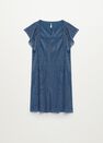 Mango - medium blue Metallic knit dress Mango - medium blue Metallic knit dress