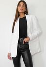 Missguided - White Boyfriend Blazer Coat Missguided - White Boyfriend Blazer Coat