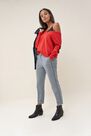 Salsa Jeans - Red Knitted sweater with band on arm Salsa Jeans - Red Knitted sweater with band on arm