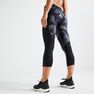 DOMYOS - W28 L31 120 Women's Fitness Cardio Training 7/8 Leggings, Grey DOMYOS - W28 L31 120 Women's Fitness Cardio Training 7/8 Leggings, Grey