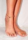 Missguided - Gold Look Padlock Chain Anklet, Women Missguided - Gold Look Padlock Chain Anklet, Women