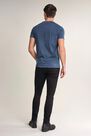 Salsa Jeans - Blue T-shirt with plant dye and pocket Salsa Jeans - Blue T-shirt with plant dye and pocket