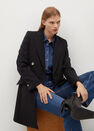 Mango - black Masculine structured coat Mango - black Masculine structured coat