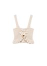 Mango - Light Beige Knitted Cropped Top, Women Mango - Light Beige Knitted Cropped Top, Women
