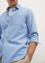 Mango - lt-pastel blue Slim fit modal cotton shirt Mango - lt-pastel blue Slim fit modal cotton shirt