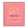 PIGMENT PRODUCTIONS - Happy Jackson Wife Marvellous Mrs 160X176 Greeting Card PIGMENT PRODUCTIONS - Happy Jackson Wife Marvellous Mrs 160X176 Greeting Card