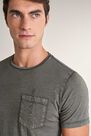 Salsa Jeans - Green T-shirt with plant dye and pocket Salsa Jeans - Green T-shirt with plant dye and pocket