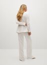 Mango - light beige Drawstring waist straight trousers Mango - light beige Drawstring waist straight trousers