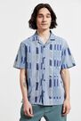 Urban Outfitters - Blue Without Walls Printed Short Sleeve Shirt Urban Outfitters - Blue Without Walls Printed Short Sleeve Shirt
