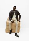 Mango - dark brown Brown nape biker jacket Mango - dark brown Brown nape biker jacket