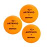 PONGORI - Set Of 2 Ttr 100 3* All-Round Table Tennis Bats And 3 Ttb 100* 40+ Balls Orange - Black PONGORI - Set Of 2 Ttr 100 3* All-Round Table Tennis Bats And 3 Ttb 100* 40+ Balls Orange - Black