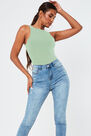 Missguided - Mint Seam Free Racer Neck Vest Top Missguided - Mint Seam Free Racer Neck Vest Top
