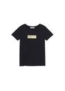 Mango - Black Logo Print Cotton T-Shirt, Women Mango - Black Logo Print Cotton T-Shirt, Women