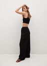 Mango - black Pleated flowy trousers Mango - black Pleated flowy trousers