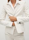 Mango - Light Beige Structured Suit Blazer Mango - Light Beige Structured Suit Blazer
