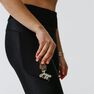 KALENJI - W28 L31 Run Dry+ Feel Women's Running Cropped Bottoms - Black KALENJI - W28 L31 Run Dry+ Feel Women's Running Cropped Bottoms - Black