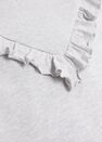 Mango - lt pastel grey Ruffled organic cotton sweatshirt Mango - lt pastel grey Ruffled organic cotton sweatshirt