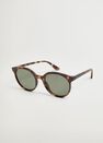 Mango - Dark Brown Tortoiseshell Rounded Sunglasses Mango - Dark Brown Tortoiseshell Rounded Sunglasses