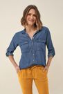 Salsa Jeans - Blue Regular fit antibacterial shirt Salsa Jeans - Blue Regular fit antibacterial shirt