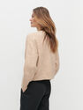 Reserved - Ladies’ Button Down Cropped Jumper - Beige Reserved - Ladies’ Button Down Cropped Jumper - Beige