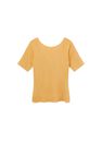 Mango - medium yellow Slit knit top, Women Mango - medium yellow Slit knit top, Women