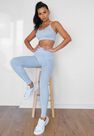 Missguided - Blue Seamless Missguided Highwaisted Gym Leggings Missguided - Blue Seamless Missguided Highwaisted Gym Leggings
