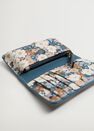 Mango - Pastel Pink Floral Saffiano-Effect Wallet Mango - Pastel Pink Floral Saffiano-Effect Wallet
