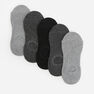 Reserved - Grey Ankle Socks With Silicone Heel Grip 5 Pack, Men Reserved - Grey Ankle Socks With Silicone Heel Grip 5 Pack, Men