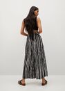 Mango - black Printed culotte trousers Mango - black Printed culotte trousers