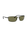 RAY-BAN - Black Rectangle RB3498 RAY-BAN - Black Rectangle RB3498