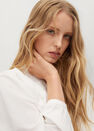 Mango - natural white Embroidered detail shirt, Women Mango - natural white Embroidered detail shirt, Women