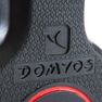 DOMYOS - 5 Kg Rubber Weight Disc with Handles 28mm - 5kg, Black DOMYOS - 5 Kg Rubber Weight Disc with Handles 28mm - 5kg, Black