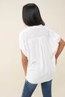 Salsa Jeans - White Sweater with drawstring Salsa Jeans - White Sweater with drawstring