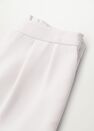 Mango - white Pleat detail trousers, Women Mango - white Pleat detail trousers, Women