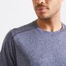 DOMYOS - 2XL Technical Fitness T-Shirt 100 - Mottled, Steel Grey DOMYOS - 2XL Technical Fitness T-Shirt 100 - Mottled, Steel Grey