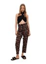 Mango - black Flowy printed trousers, Women Mango - black Flowy printed trousers, Women