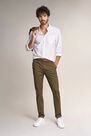 Salsa Jeans - Green Andy slim trousers with microprint Salsa Jeans - Green Andy slim trousers with microprint