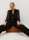 Mango - black Metallic details blouse Mango - black Metallic details blouse