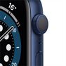 APPLE - Apple Watch Series 6 GPS 44mm Blue Aluminium Case with Deep Navy Sport Band APPLE - Apple Watch Series 6 GPS 44mm Blue Aluminium Case with Deep Navy Sport Band