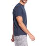 NYAMBA - Extra Large 500 Regular-Fit Pilates & Gentle Gym T-Shirt, Navy Blue NYAMBA - Extra Large 500 Regular-Fit Pilates & Gentle Gym T-Shirt, Navy Blue