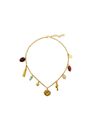 Mango - Gold Mixed Bead Necklace, Women Mango - Gold Mixed Bead Necklace, Women