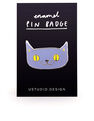 USTUDIO DESIGN LTD - Ustudio Pin Badge Lilac Cat USTUDIO DESIGN LTD - Ustudio Pin Badge Lilac Cat