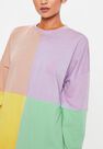 Missguided - Pink Oversized Colourblock Sweater Dress Missguided - Pink Oversized Colourblock Sweater Dress