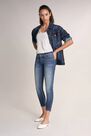 Salsa Jeans - Blue Push Up Wonder cropped jeans with detail on hem Salsa Jeans - Blue Push Up Wonder cropped jeans with detail on hem