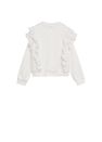 Mango - natural white Ruffle sweatshirt with openwork details Mango - natural white Ruffle sweatshirt with openwork details