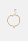 Missguided - Gold Look Padlock Chain Anklet, Women Missguided - Gold Look Padlock Chain Anklet, Women